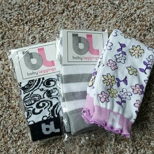 Baby leggings bundle of 3